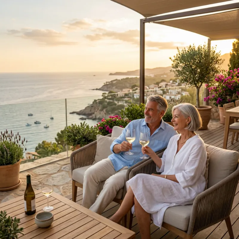 Couple reviewing charitable trust with advisor